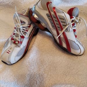 Red and white Sneakers